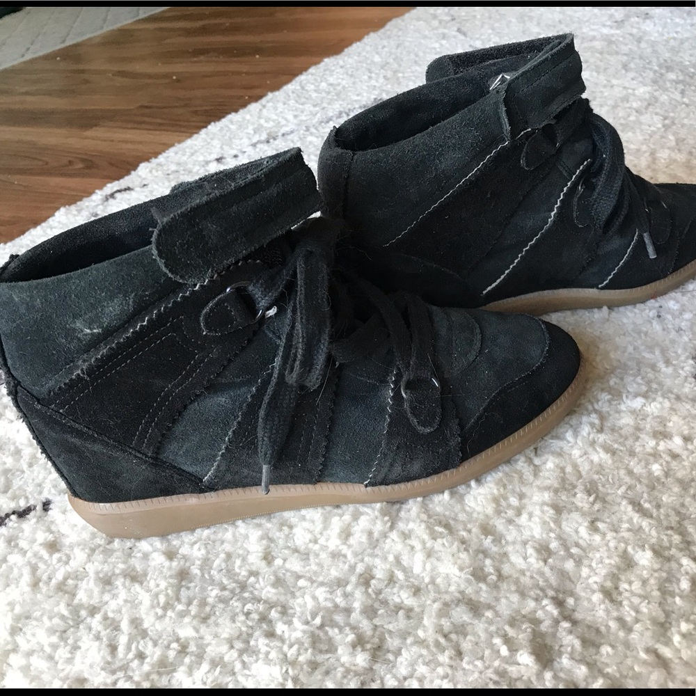 Isabel Marant “Bobby” wedge sneaker BLK size 40